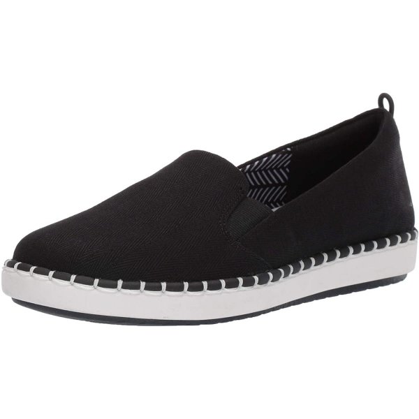 Black Canvas Lady Leisure Shoes Classic