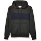 Charcoal Heather/Navy Stripe The Male Warm Hooded Sweatshirts Soft And Comfortable Fabric Making You Look Fabulous