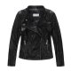 Black Women Classic Leather Outer Wear Packable