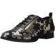 Gold Multi Fabric Female Oxford Shoes New Fashion