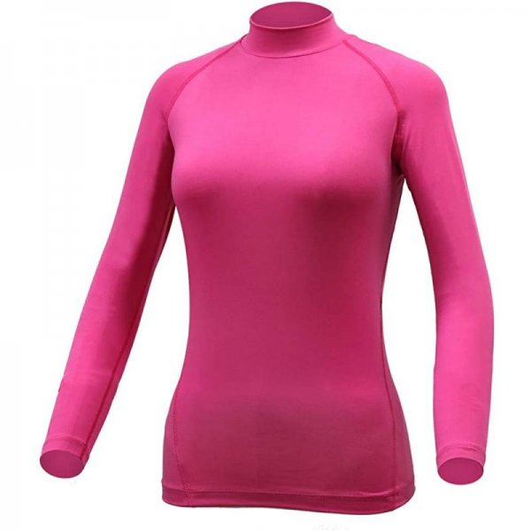 251 Neon Pink Women Comfortable Long Sleeve Activewear For Sport