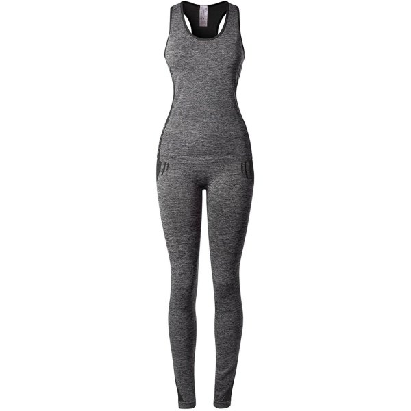 B Grey/Black Women's Fashion Yoga Suit Casual For Running Sport