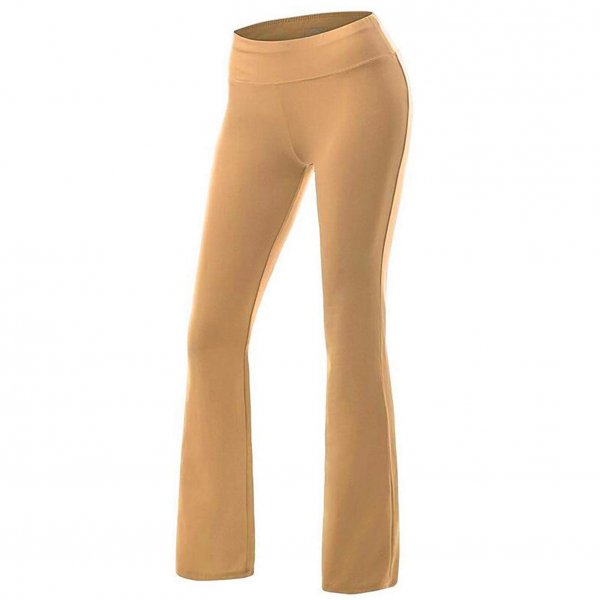 Khaki Lady Fashion Yoga Pants Daily Exercise Gym Running Pants