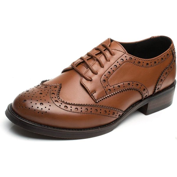 Brown Women Oxfords Fashion Style