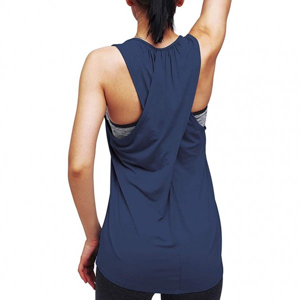 Navy Blue Madam Fashion Sleeveless Wear Sexy