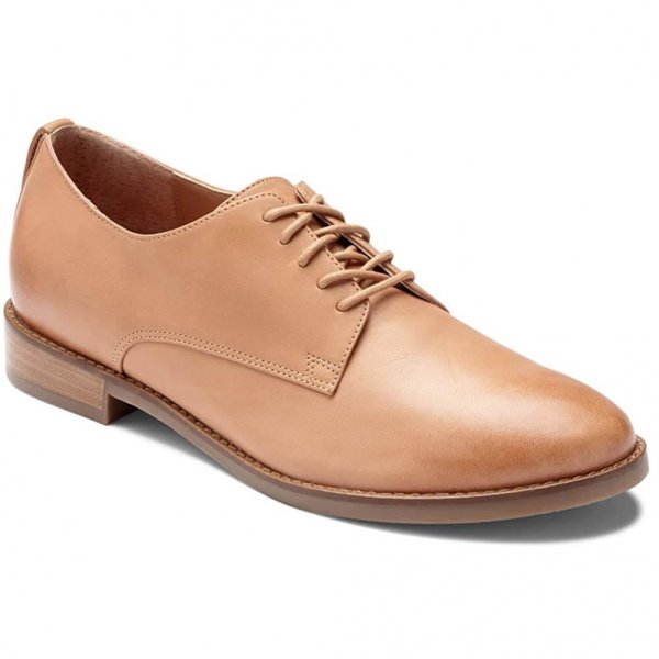 Tan Female Oxford Shoes New Fashion