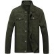 Green Masculinity Casual Jackets Coats